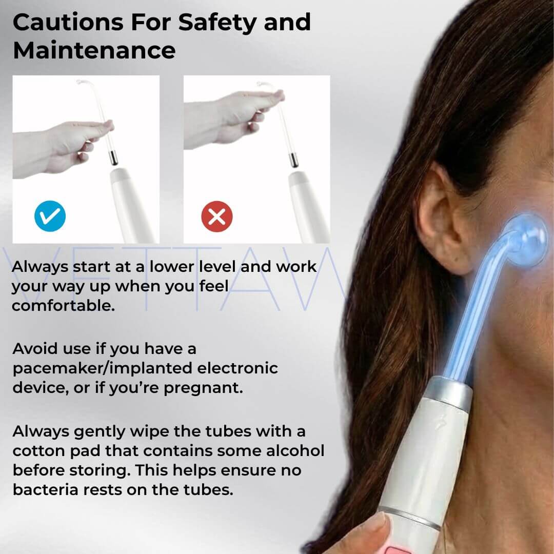 VettaWave Balance High Frequency Wand (7 Tubes) - Restoration System