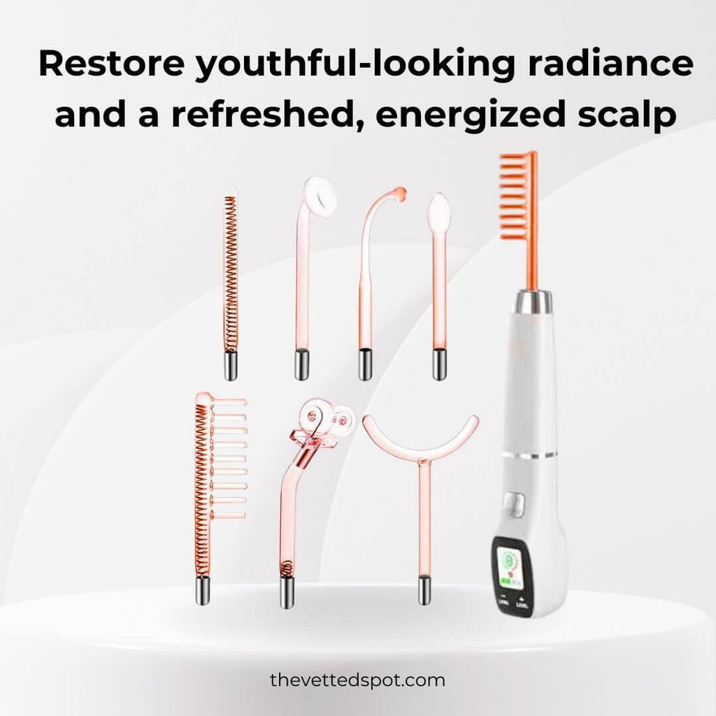 VettaWave Revive 7-in-1 Neon High Frequency Wand - Glow System