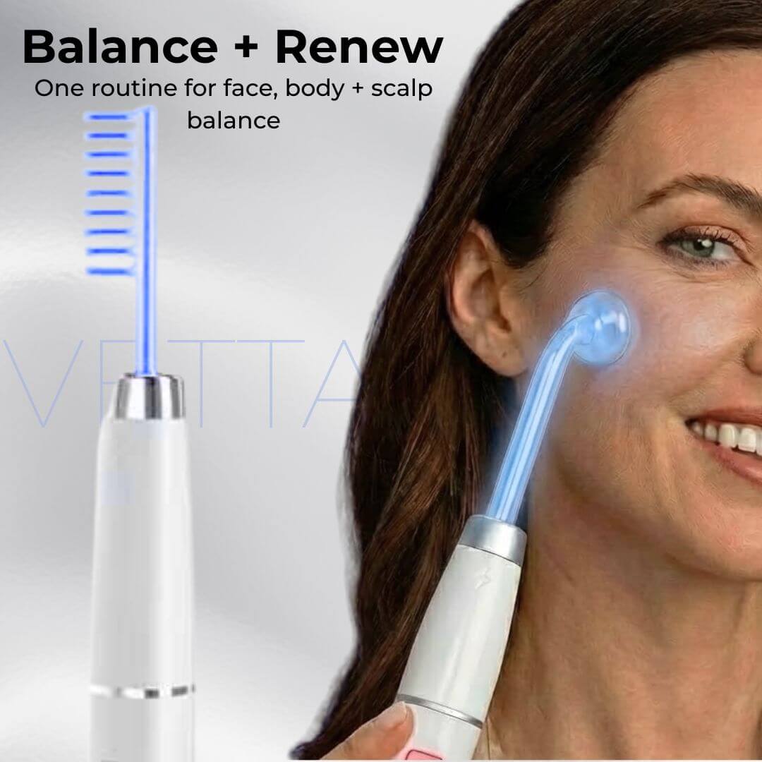 VettaWave Balance High Frequency Wand (7 Tubes) - Restoration System