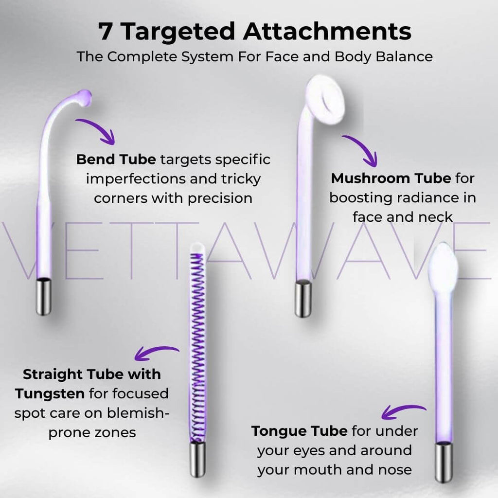 VettaWave Clarify Argon High Frequency Wand (7 Tubes) - Clarifying System