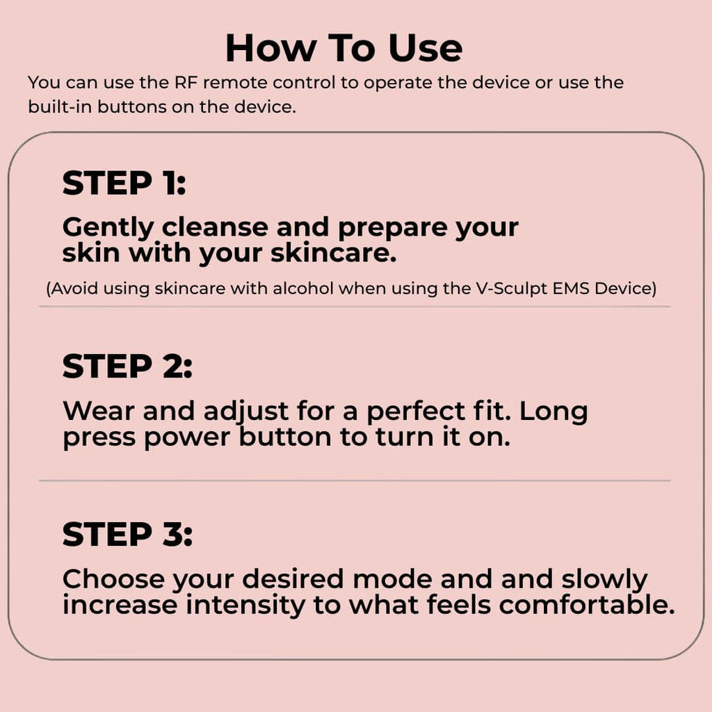 V-Sculpt EMS & LED System for Jawline Definition & Body Tension Relief